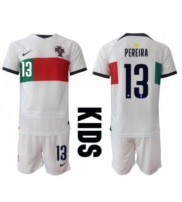 Portugal Danilo Pereira #13 Bortaställ Barn VM 2022 Kortärmad (+ Korta byxor)